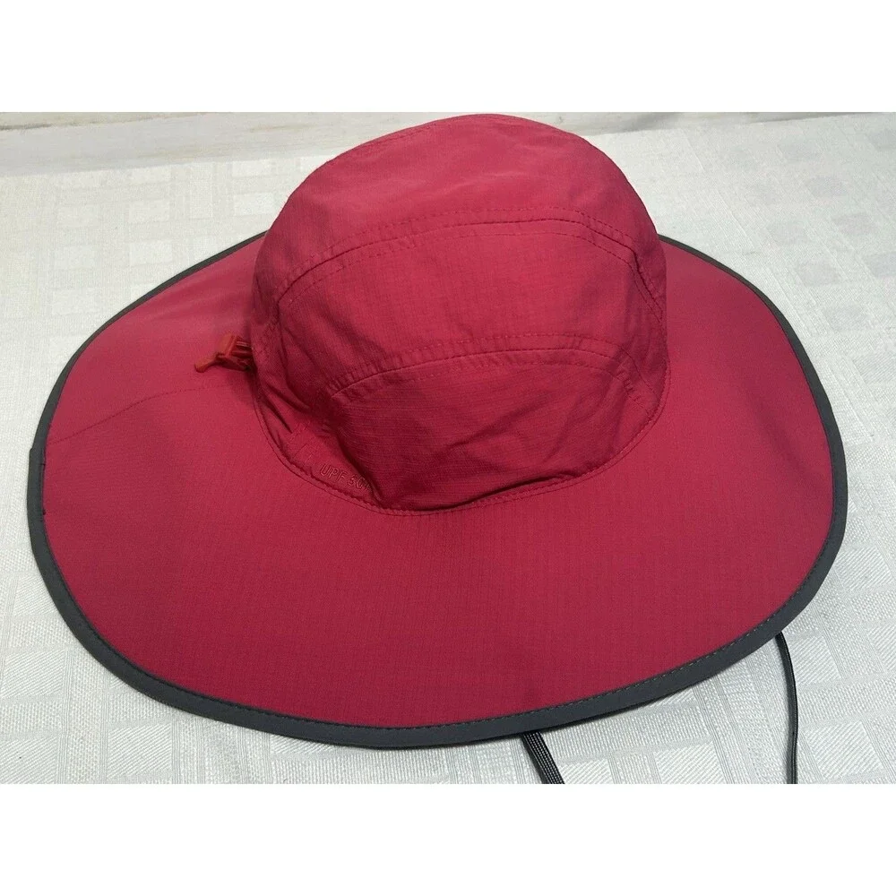 OR Outdoor Research Womens Sombriolet Sun Hat Size Small Dark Pink Red UPF 50+